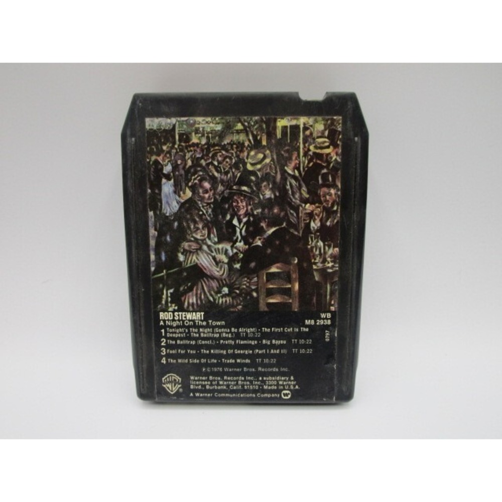 8 Track Tape - Rod Stewart A Night On The Town 1976 Warner Bros